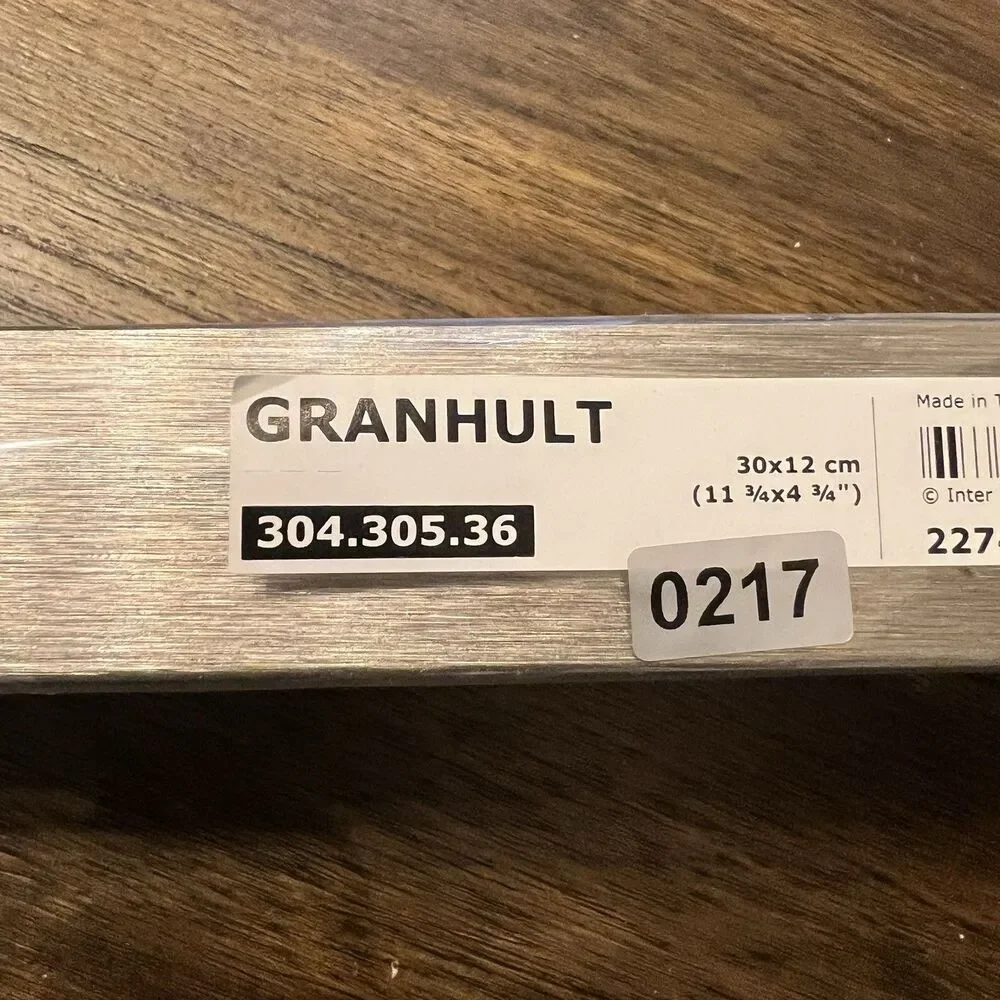 SET of 2 Ikea GRANHULT Bracket for Shelf, Nickel Plated 11 ¾